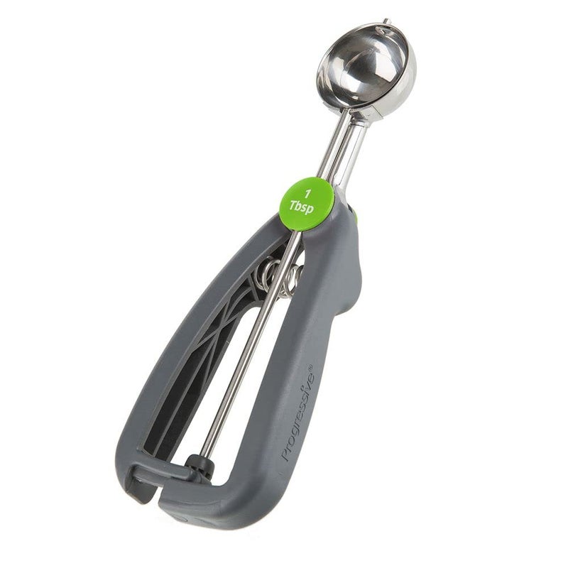 Progressive Prep Solutions by Progressive Quick Release Cookie Scoop - 1 Tbsp.,Grey - Image 1